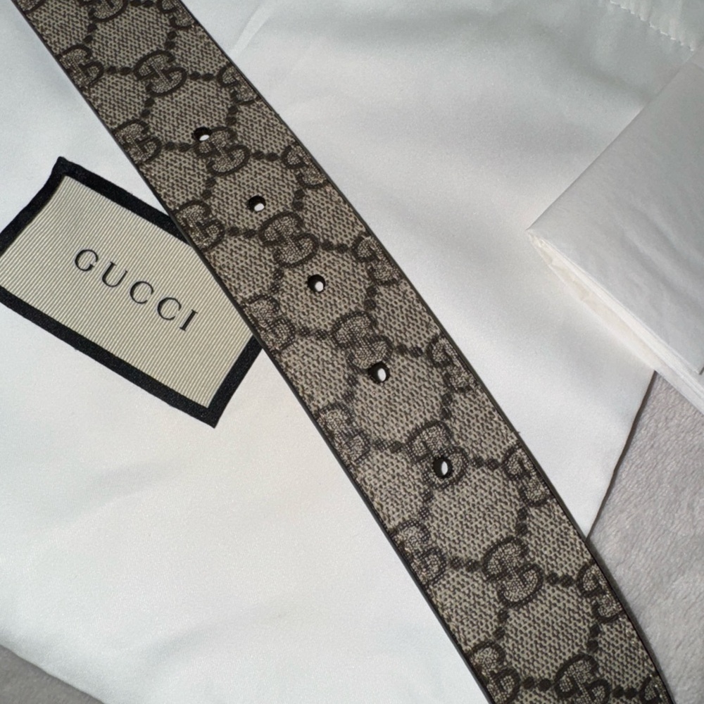 Gucci Dark Brown Belt with Silver Buckle - Picture 6 of 6